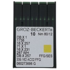 Groz Beckert DB X 1 Duz Dikiş Makinesi İğnesi (İnce Dip) (10 Adet)