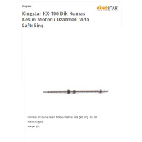 Kingstar 5" Kumaş Kesim Mot.Bileme Şaftı+Dişli Ve Somunu KX-106 Kingstar 5" Kumaş Kesim Mot.Bileme Şaftı+Dişli Ve Somunu KX-106